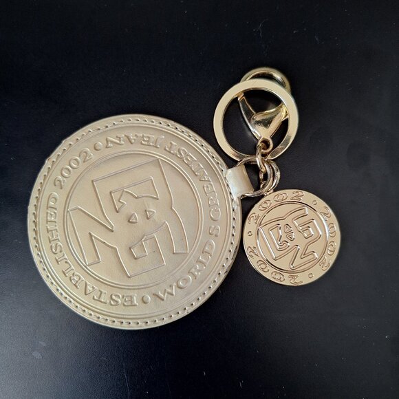 Vintage Diane Gilman DG2 Logo KeyChain or Bag Charm - Picture 2 of 2